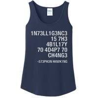 Stephen Hawking Intelligence Is The Ability To Adapt To Change Funny Ladies Essential Tank