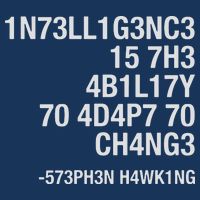 Stephen Hawking Intelligence Is The Ability To Adapt To Change Funny 16 in Basic Backpack