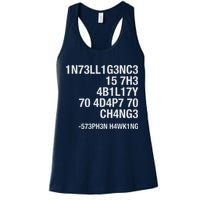 Stephen Hawking Intelligence Is The Ability To Adapt To Change Funny Womens Tank Top