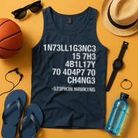 Stephen Hawking Intelligence Is The Ability To Adapt To Change Funny Tank Top
