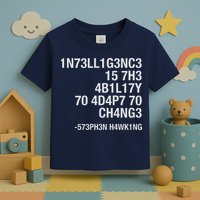 Stephen Hawking Intelligence Is The Ability To Adapt To Change Funny Toddler T-Shirt