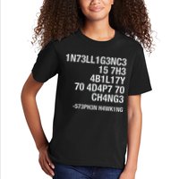 Stephen Hawking Intelligence Is The Ability To Adapt To Change Funny Kids T-Shirt