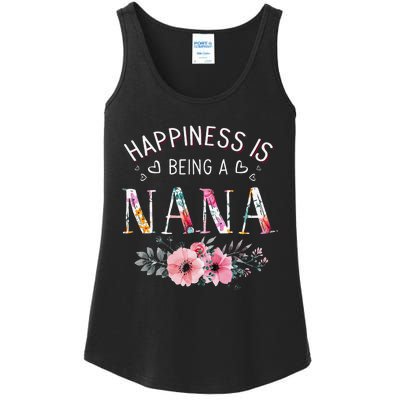 Sunflower Happiness is being a Nana gift Mother's Day Ladies Essential Tank