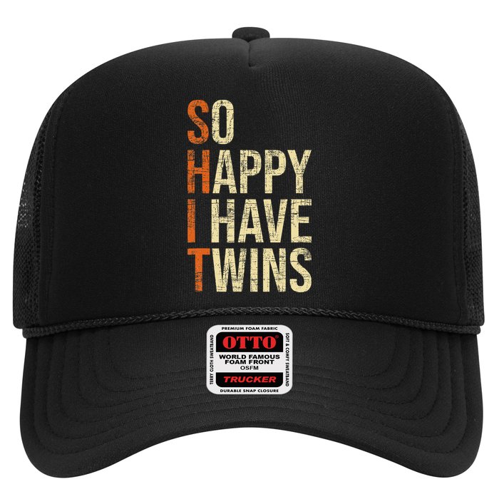 So Happy I Have Twins Twin Dad Father Mother Of Twins Hat