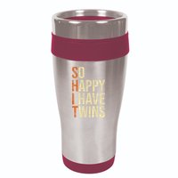 So Happy I Have Twins Twin Dad Father Mother Of Twins 16oz Travel Tumbler