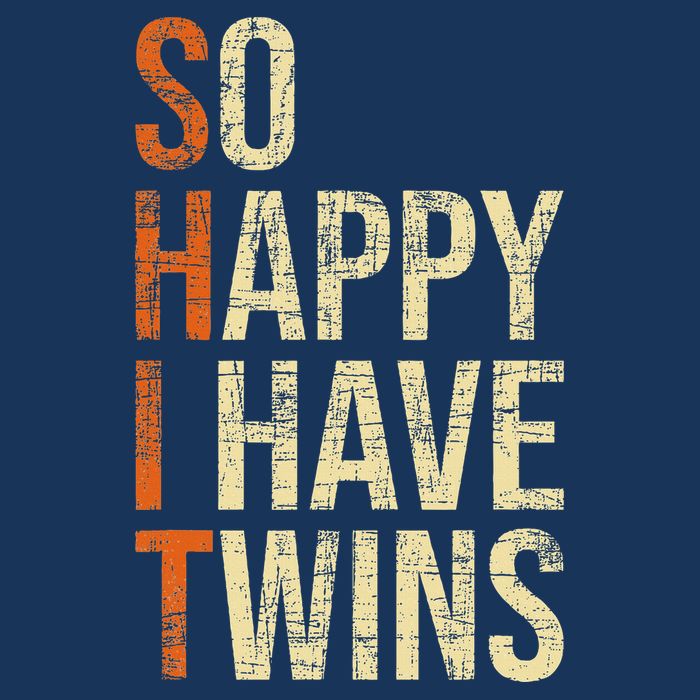 So Happy I Have Twins Twin Dad Father Mother Of Twins Infant Baby Jersey Bodysuit