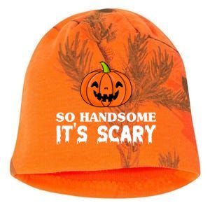 So Handsome Its Scary Funny Halloween Kati - Camo Knit Beanie