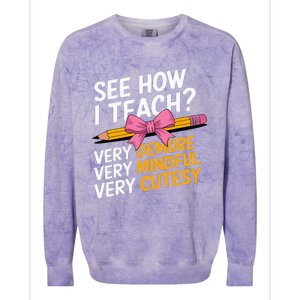 See How I Teach Teacher Colorblast Crewneck Sweatshirt