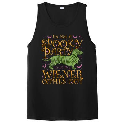 Sarcastic Halloween It’S Not A Spooky Party Until The Wiener Gift PosiCharge Competitor Tank