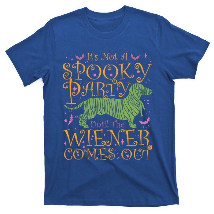 Sarcastic Halloween It’S Not A Spooky Party Until The Wiener Gift T-Shirt