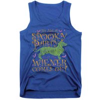 Sarcastic Halloween It’S Not A Spooky Party Until The Wiener Gift Tank Top