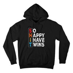 So Happy I Have Twins Funny Mothers Day Fathers Day Mom Dad Tank Top Tall Hoodie