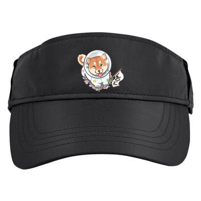 Shiba Inu Astronaut Cute Mom Adult Drive Performance Visor