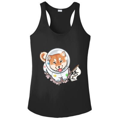 Shiba Inu Astronaut Cute Mom Ladies PosiCharge Competitor Racerback Tank