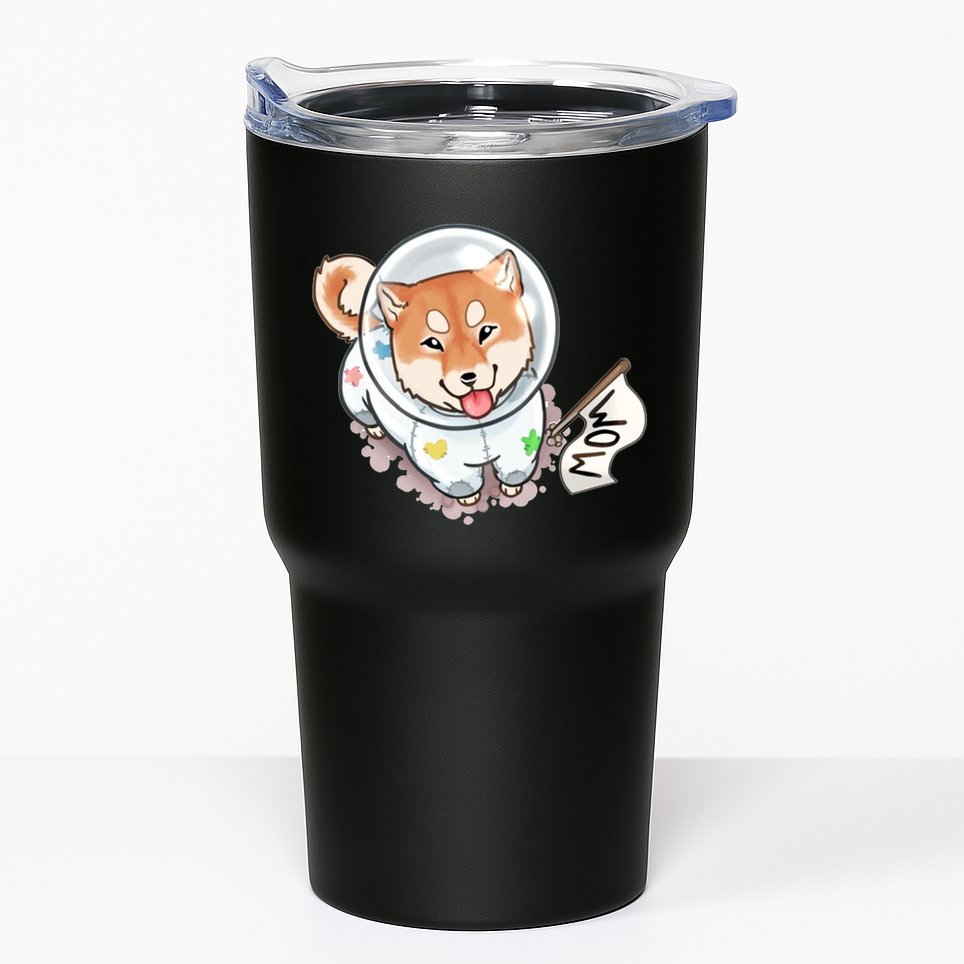 Shiba Inu Astronaut Cute Mom Tumbler