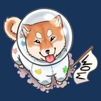 Shiba Inu Astronaut Cute Mom 7 Panel Mesh Trucker Snapback Hat