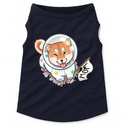 Shiba Inu Astronaut Cute Mom Doggie Tank