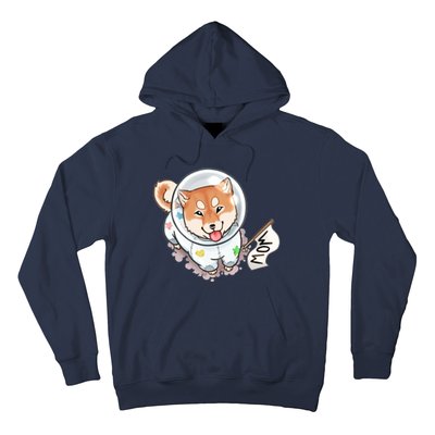 Shiba Inu Astronaut Cute Mom Hoodie