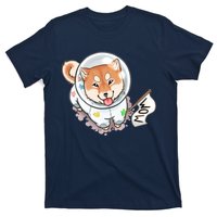 Shiba Inu Astronaut Cute Mom T-Shirt