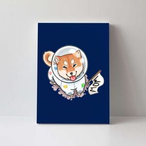 Shiba Inu Astronaut Cute Mom Canvas