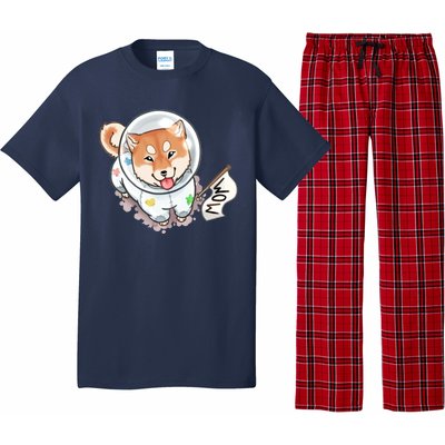 Shiba Inu Astronaut Cute Mom Pajama Set