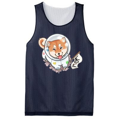 Shiba Inu Astronaut Cute Mom Mesh Reversible Basketball Jersey Tank