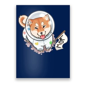 Shiba Inu Astronaut Cute Mom Poster