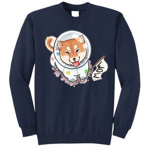 Shiba Inu Astronaut Cute Mom Tall Sweatshirt