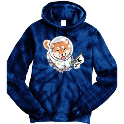 Shiba Inu Astronaut Cute Mom Tie Dye Hoodie