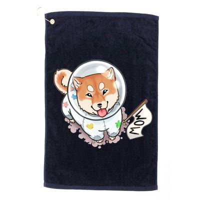 Shiba Inu Astronaut Cute Mom Golf Towel