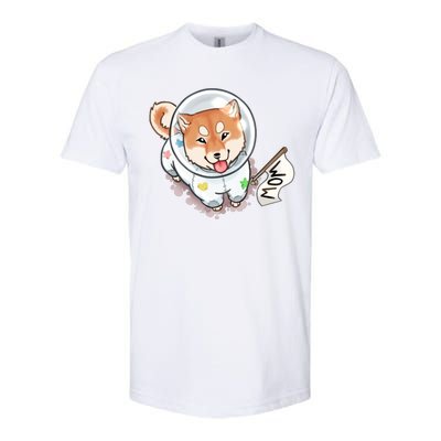 Shiba Inu Astronaut Cute Mom Softstyle® CVC T-Shirt