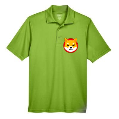 Shiba Inu SHIB Token Crypto Currency Logo Men's Origin Performance Pique Polo