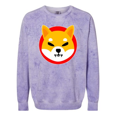 Shiba Inu SHIB Token Crypto Currency Logo Colorblast Crewneck Sweatshirt