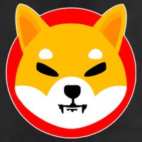 Shiba Inu SHIB Token Crypto Currency Logo Garment-Dyed Heavyweight T-Shirt