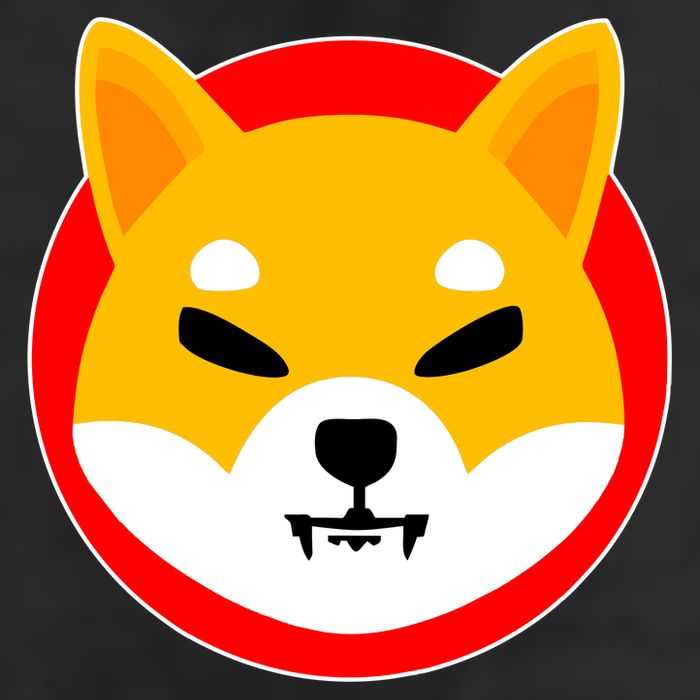 Shiba Inu SHIB Token Crypto Currency Logo Garment-Dyed Heavyweight T-Shirt
