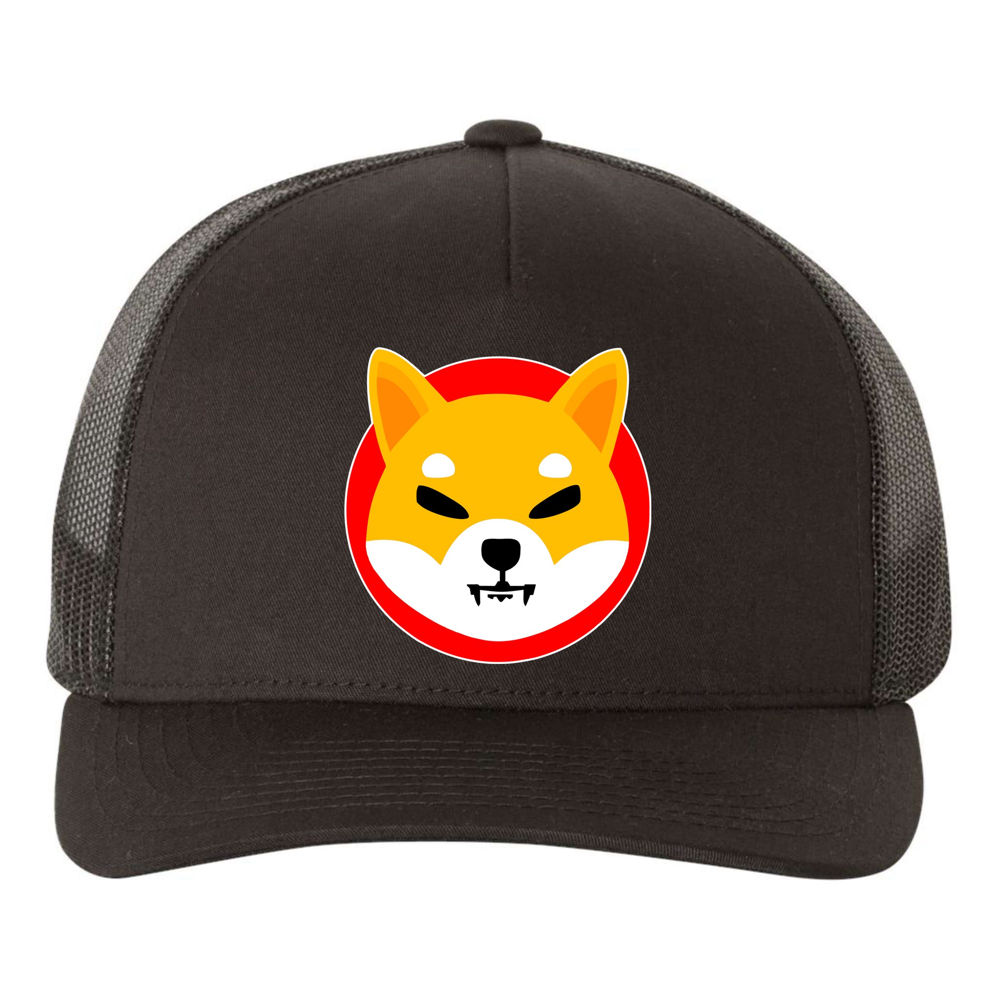 Shiba Inu SHIB Token Crypto Currency Logo Yupoong Adult 5-Panel Trucker Hat