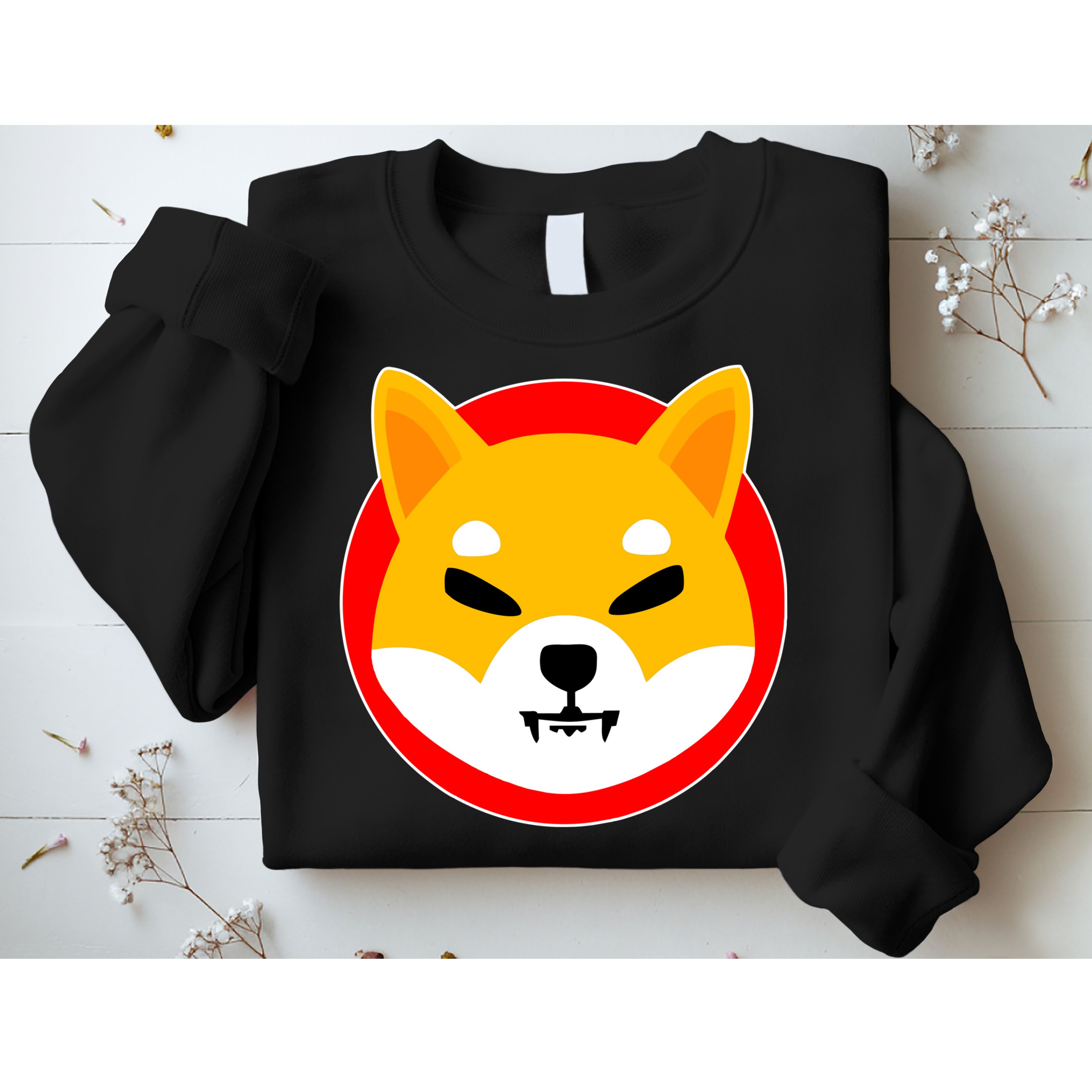 Shiba Inu SHIB Token Crypto Currency Logo Sweatshirt
