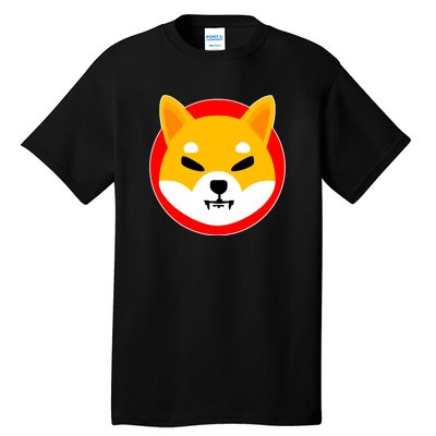 Shiba Inu SHIB Token Crypto Currency Logo Tall T-Shirt