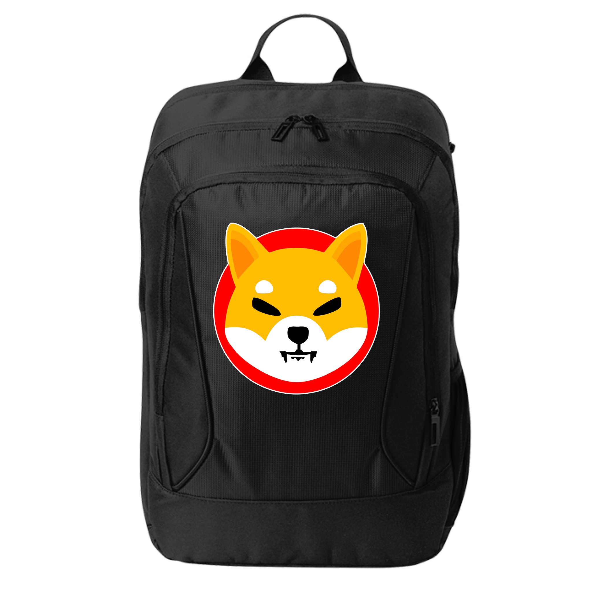 Shiba Inu SHIB Token Crypto Currency Logo City Backpack