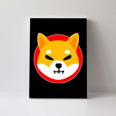 Shiba Inu SHIB Token Crypto Currency Logo Canvas