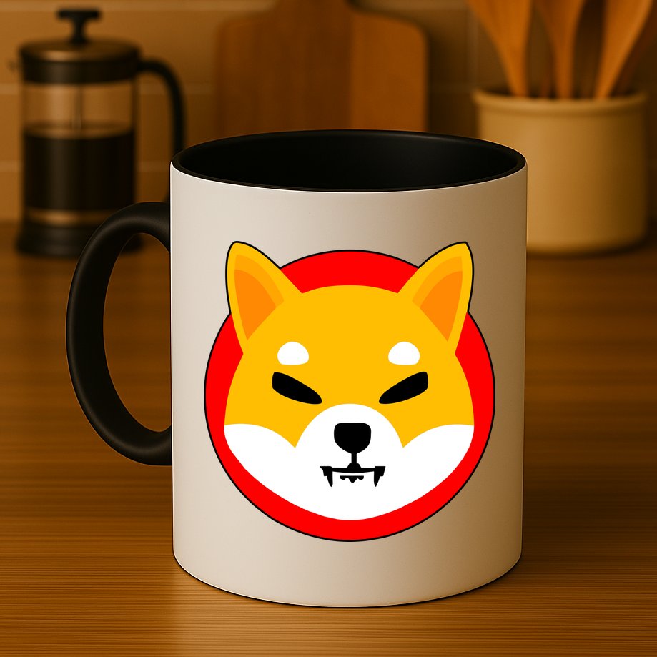 Shiba Inu SHIB Token Crypto Currency Logo Mug