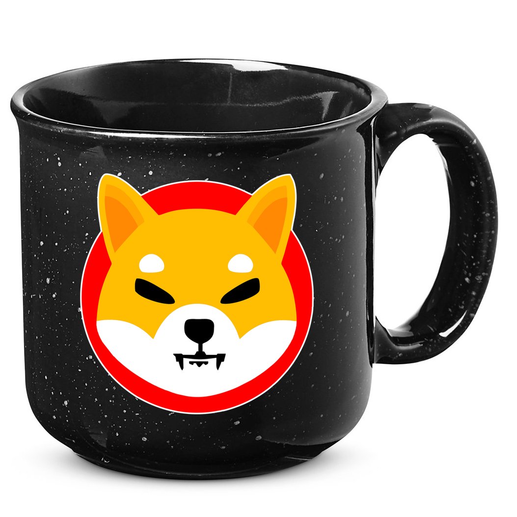 Shiba Inu SHIB Token Crypto Currency Logo 15oz Campfire Ceramic Mug