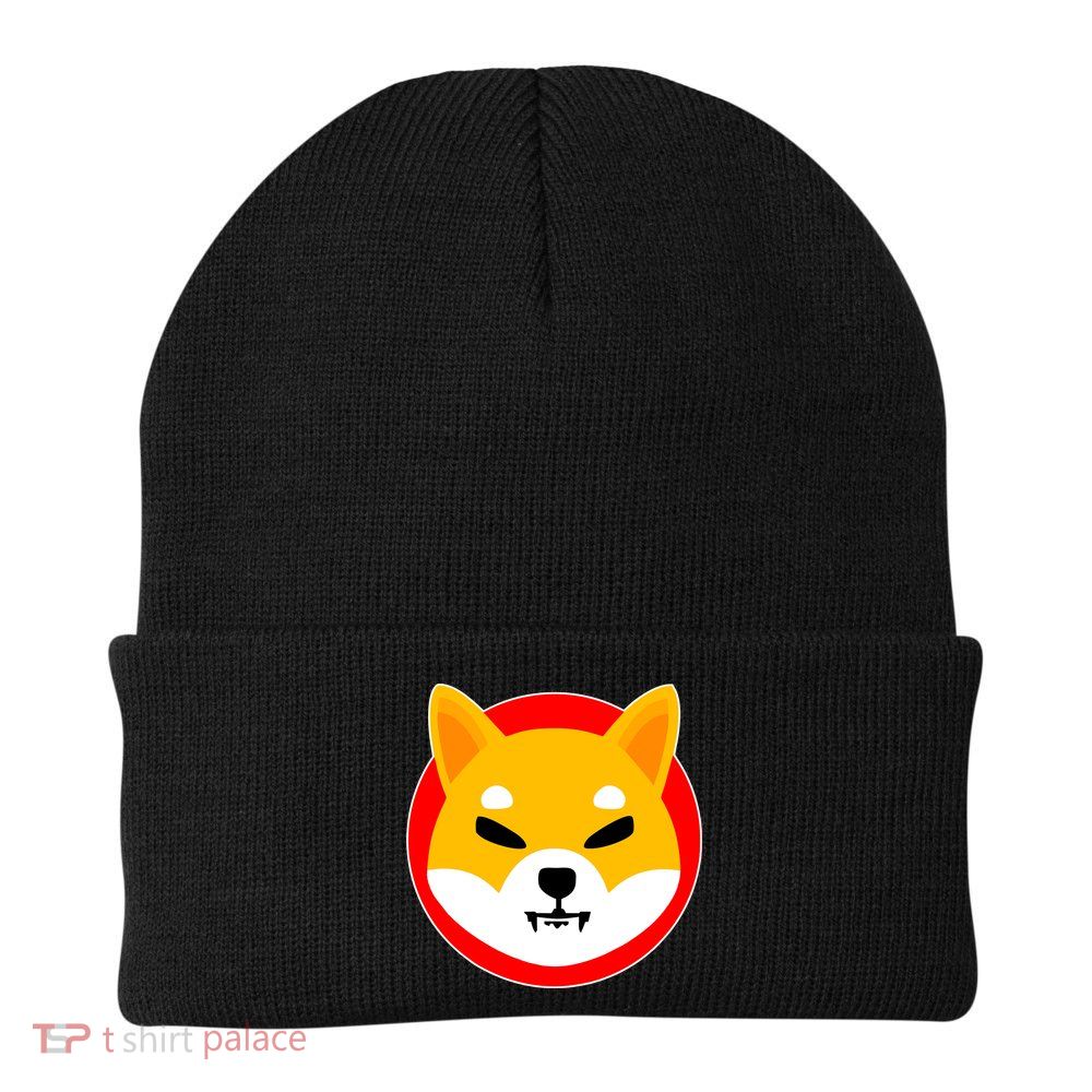 Shiba Inu SHIB Token Crypto Currency Logo Beanie