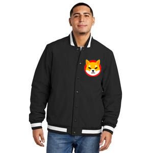 Shiba Inu SHIB Token Crypto Currency Logo Insulated Varsity Jacket