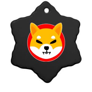 Shiba Inu SHIB Token Crypto Currency Logo Ceramic Star Ornament