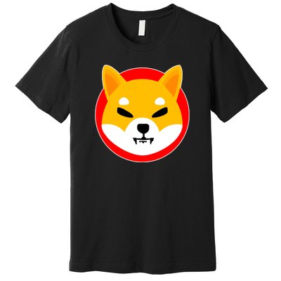 Shiba Inu SHIB Token Crypto Currency Logo Premium T-Shirt