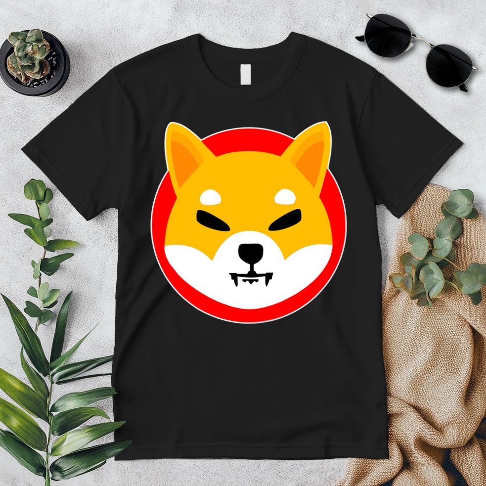 Shiba Inu SHIB Token Crypto Currency Logo Premium T-Shirt