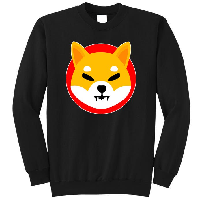 Shiba Inu SHIB Token Crypto Currency Logo Tall Sweatshirt