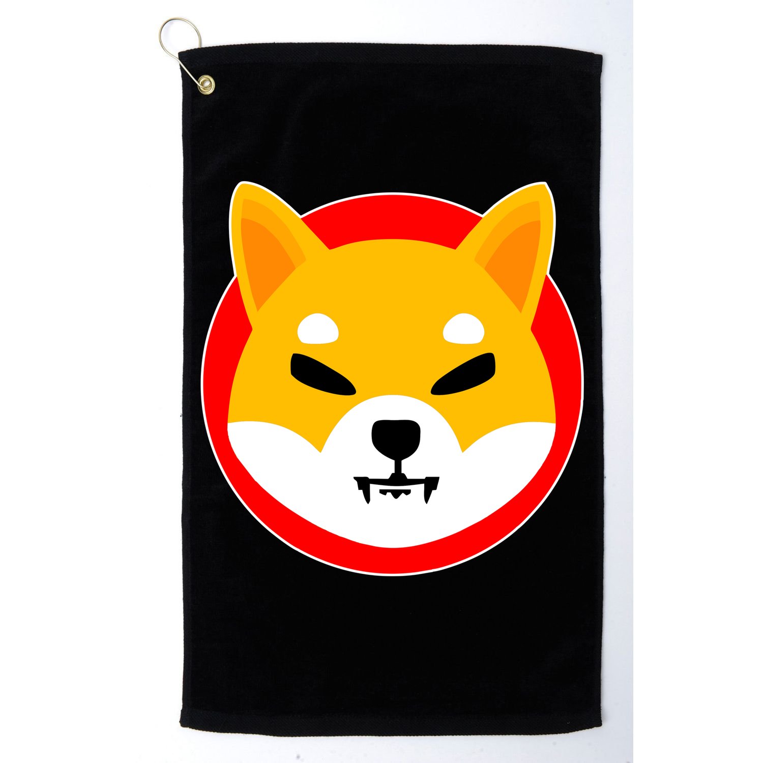 Shiba Inu SHIB Token Crypto Currency Logo Golf Towel