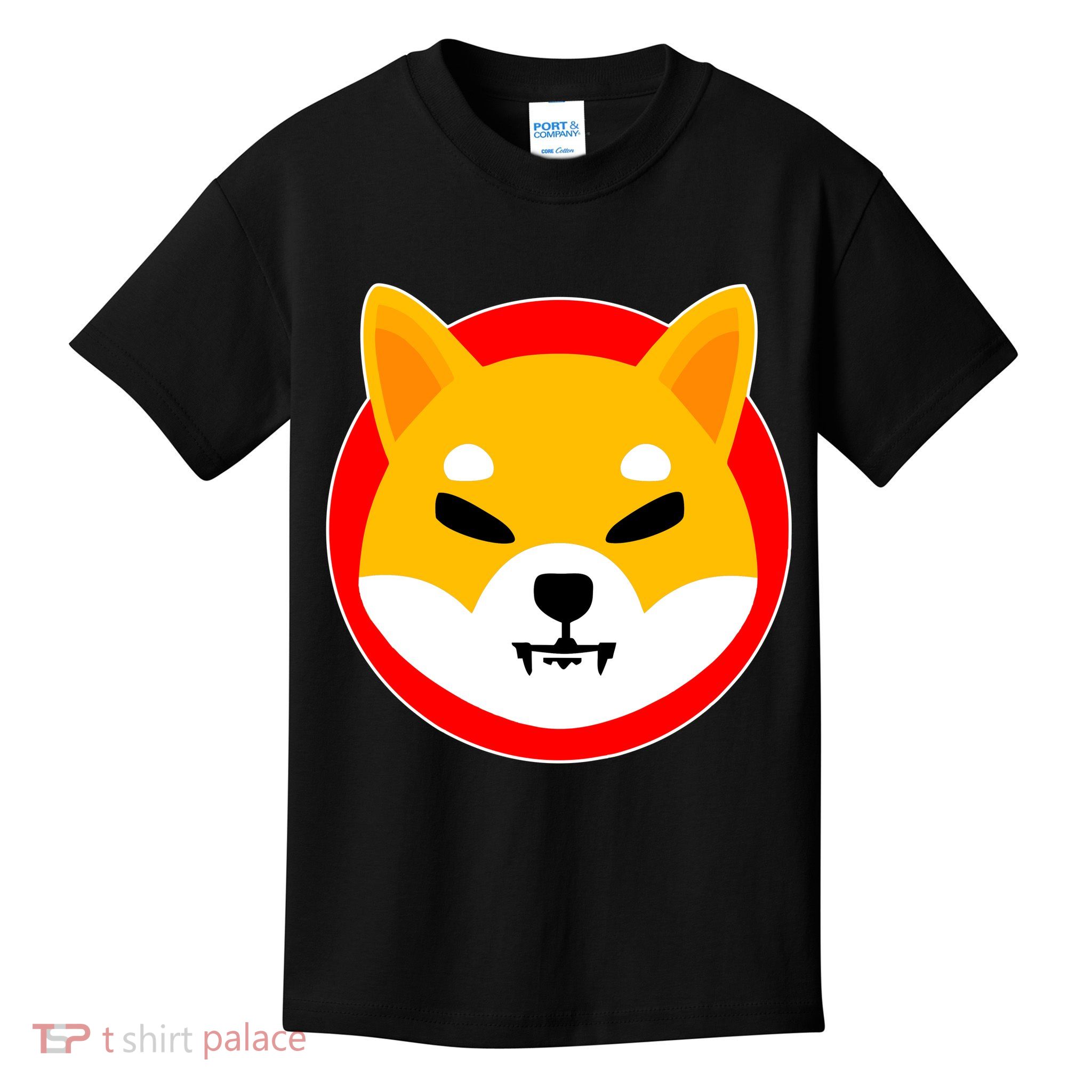 Shiba Inu SHIB Token Crypto Currency Logo Kids T-Shirt